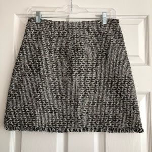 WORN ONCE - MINKPINK - Black and white tweed skirt